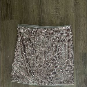 Sequined mini skirt